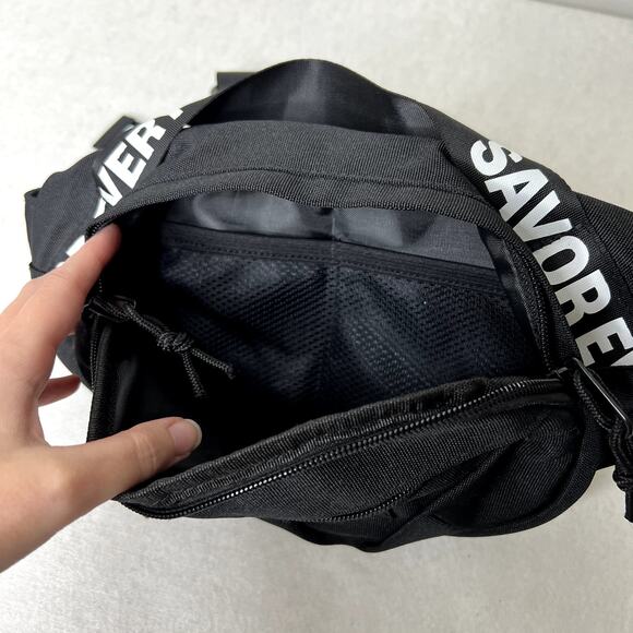 Fernway Black Logo Fanny Pack Bag - Picture 4 of 5